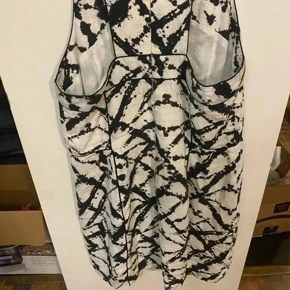 Cynthia Rowley Tie Dye RacerBack Linen Dress - Picture 5 of 8